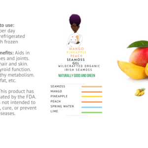 Mango Pineapple Peach Seamoss by Naturally Good and Green